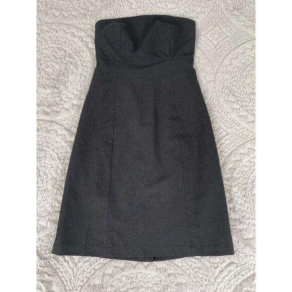 GAP Black Strapless Short Dress Women's Size 6 Y2K NWT - Picture 1 of 10
